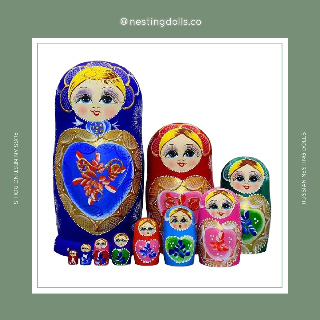 Christmas Matryoshka Nesting Dolls 10 Pieces NOW ON SALE ONLY $48.99 (U.P $97.99)⠀⠀ Shop now: nestingdolls.co/products/chris…