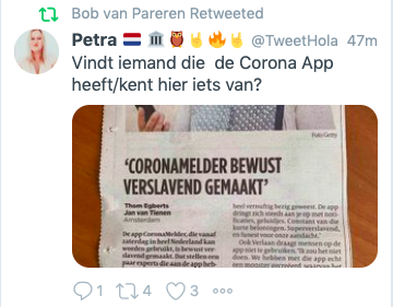 JPeterBurger's tweet image. Satire, altijd lastig. Het krantenbericht is van De Speld, de retweet van FvD-senator en Statenlid @BPareren. speld.nl/2020/10/09/cor…
