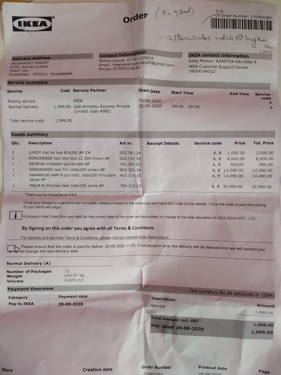 konqueror_vivek's tweet photo. We had a very pleasant experience at IKEA each time we did shopping for our house. We have sent email to IKEA but no one responded in past one week. Please reply to my email or call me. (meenakshipandey29@gmail.com) https://t.co/ykZ57yO7PX