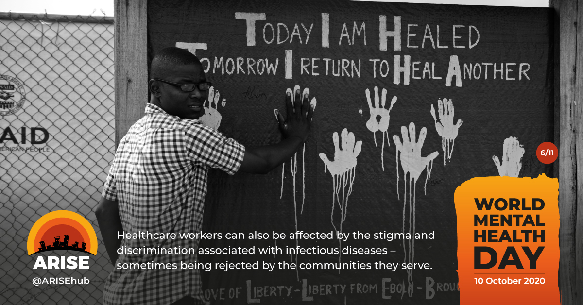 6/11 Healthcare workers can be affected by the stigma & discrimination associated with infectious diseases – sometimes being rejected by the communities they serve. This can have a  #mentalhealth   impact. Full report  @globalhealthbmj -  https://bit.ly/3lwkAq1   #WorldMentalHealthDay  