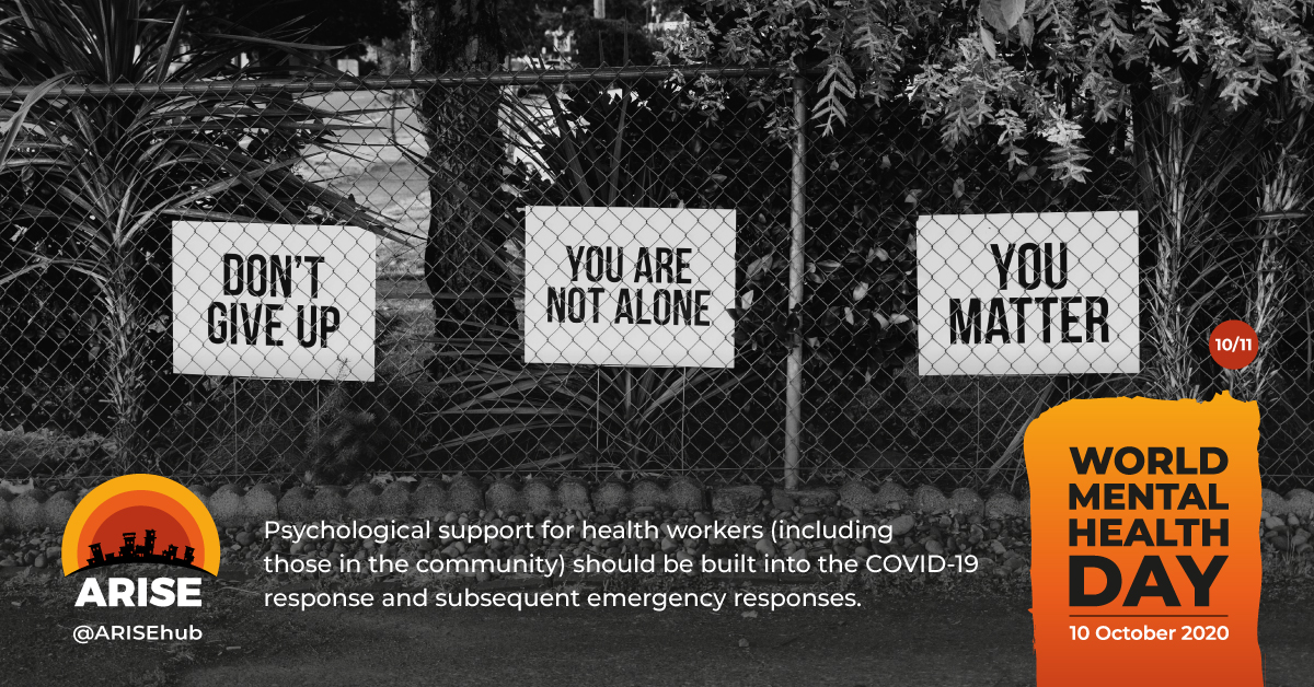 10/11 Psychological support for health workers (incl those in the community) should be built into the  #COVID__19 response & subsequent emergency responses, as it has been in Sierra Leone & Liberia. Full report on  @globalhealthbmj -  https://bit.ly/3lwkAq1   #WorldMentalHealthDay  