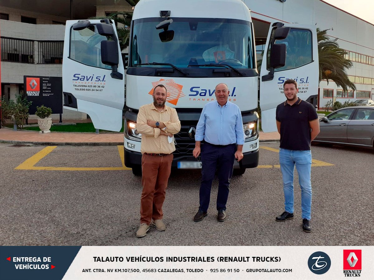 TalautoVI's tweet image. Para finalizar la semana hacemos entrega 👏 de este fantástico Renault T 480 a nuestro cliente Ricardo de Transportes Savi. ¡Que lo disfrutes! Enhorabuena y gracias por confiar en Talauto VI - Renault Truck. ¡Estamos seguros de que superará todas tus expectativas!