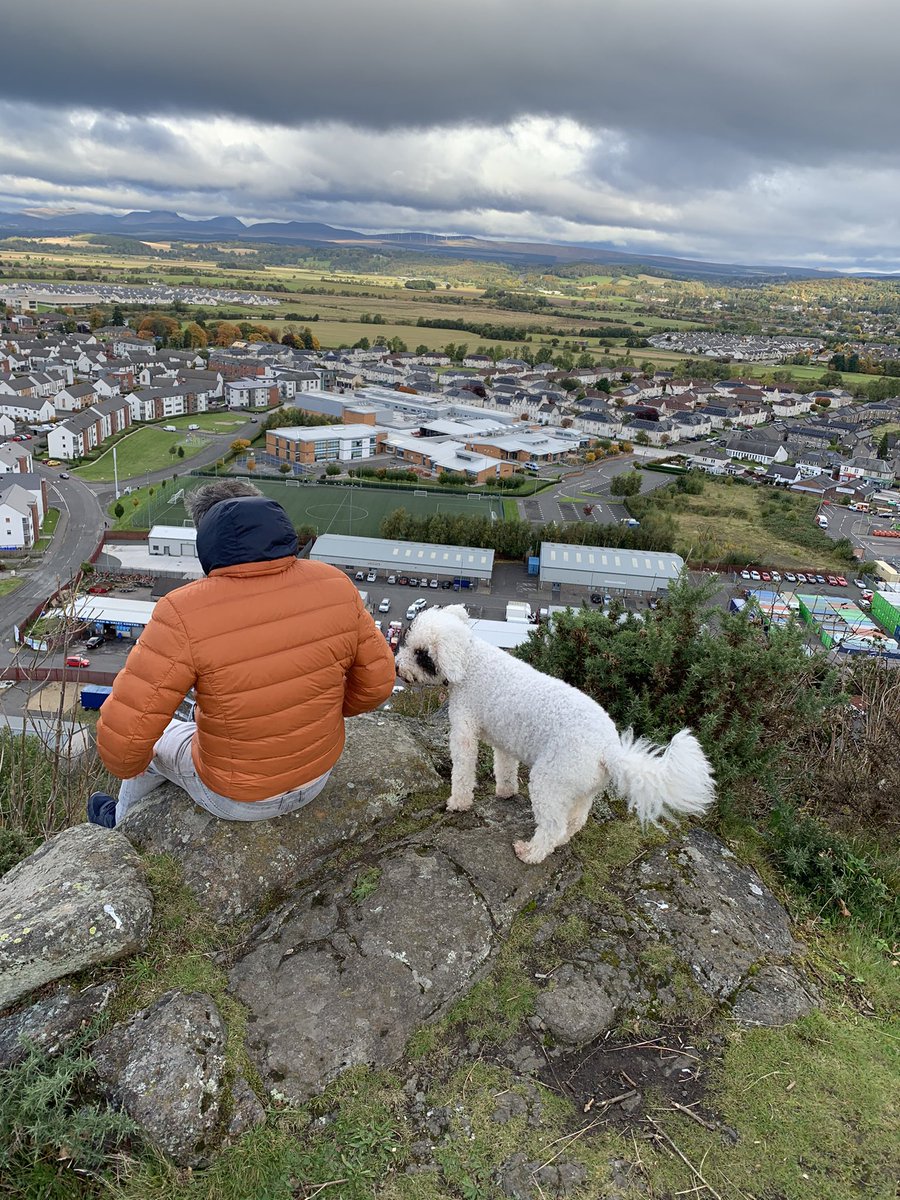 We found a trek where masks aren’t  much use this morning. How Stirling city is expanding! #stirling