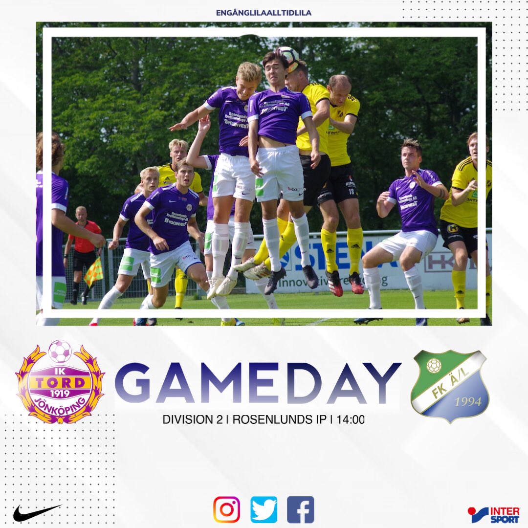 GAMEDAY!! 
Riktigt viktig match spelas idag på Rosenlunds IP klockan 14:00 när @fkalmeboda_linneryd kommer på besök. Nu kör vi ⚽️💜 #iktord