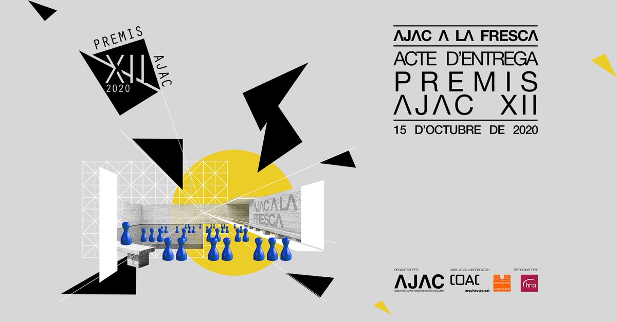 auscatalunya's tweet photo. #PremisAJACXII ! 🎉 aquest dijous 15/10 l’acte de lliurament comptarà amb 2 premis especials sostenibilitat categoria G https://t.co/1PYclhz56C  
#jovesarquitectes @COACatalunya https://t.co/ZpTtMPX5iW