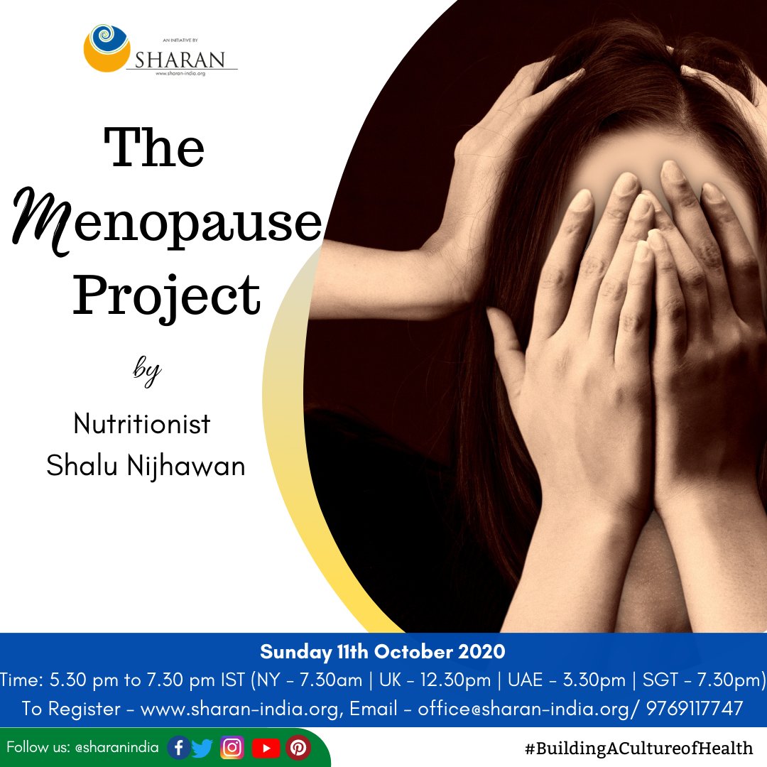 A workshop for all those who are going through menopause or want to be aware and prepared.Register here: sharan-india.org/events/the-men…
#SHARANIndia #BuildingACultureOfHealth #plantbased #nutrition #wfpb #healthyliving #youarewhatyoueat #eatrealfood #eatmindfully #MakeFoodThyMedicine