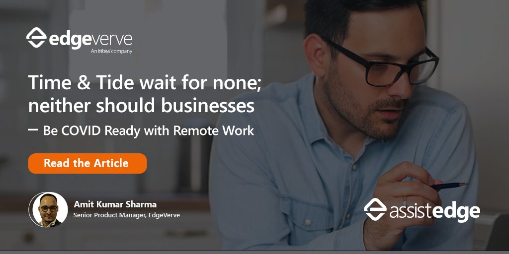 edge_verve's tweet photo. Learn how your business can be COVID ready with remote work in this article by Amit Kumar Sharma, Senior Product Manager, EdgeVerve.

Read more: https://t.co/DfvPs3VKYa

#RPA #Automation #IntelligentAutomation #AutomationSingularity https://t.co/3XPEG1CVe0