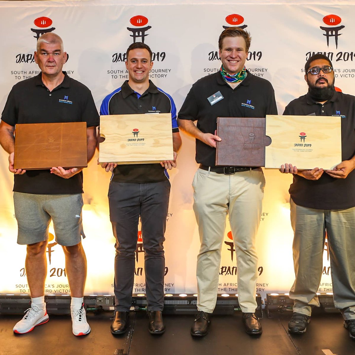 gazza_jenks's tweet image. It was a great pleasure to have contributed to making this limited edition photographic book of the Springboks' triumphant Rugby World Cup campaign. We launched the book in Durban this week, only 105 were made and every member of the Bok squad and management will receive a copy.