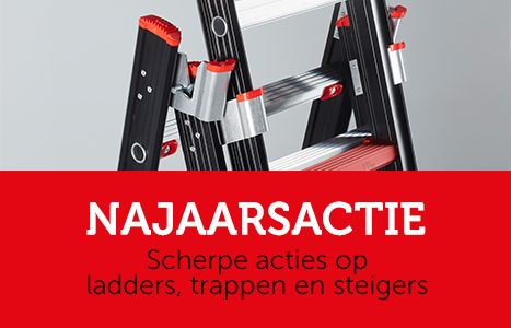 Tot en met 31 oktober zijn er maar liefst 15 Altrex producten in de aanbieding! Profiteer snel van de scherpe aanbiedingen op de ladders, trappen en steigers van Altrex.  #najaarsactie #korting #Altrex