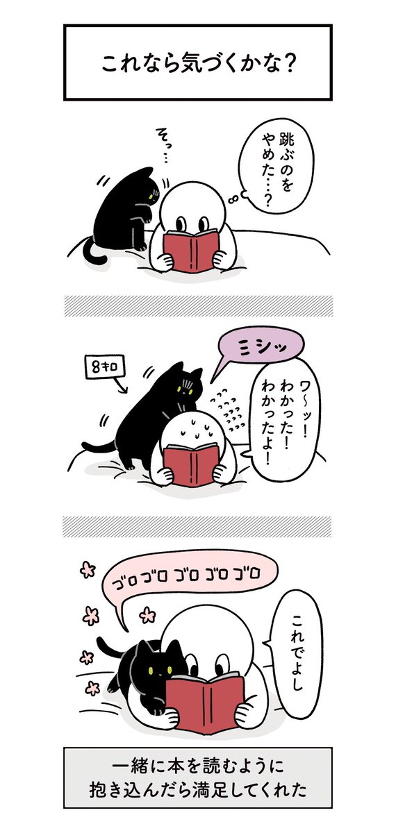 とにかくじぶんの存在に気づいてほしくて知恵を絞るねこの絵日記(4枚ある)
ねこは存在にさえ気づいてもらったら絶対かまってもらえると思っている…
#ろんの絵日記 