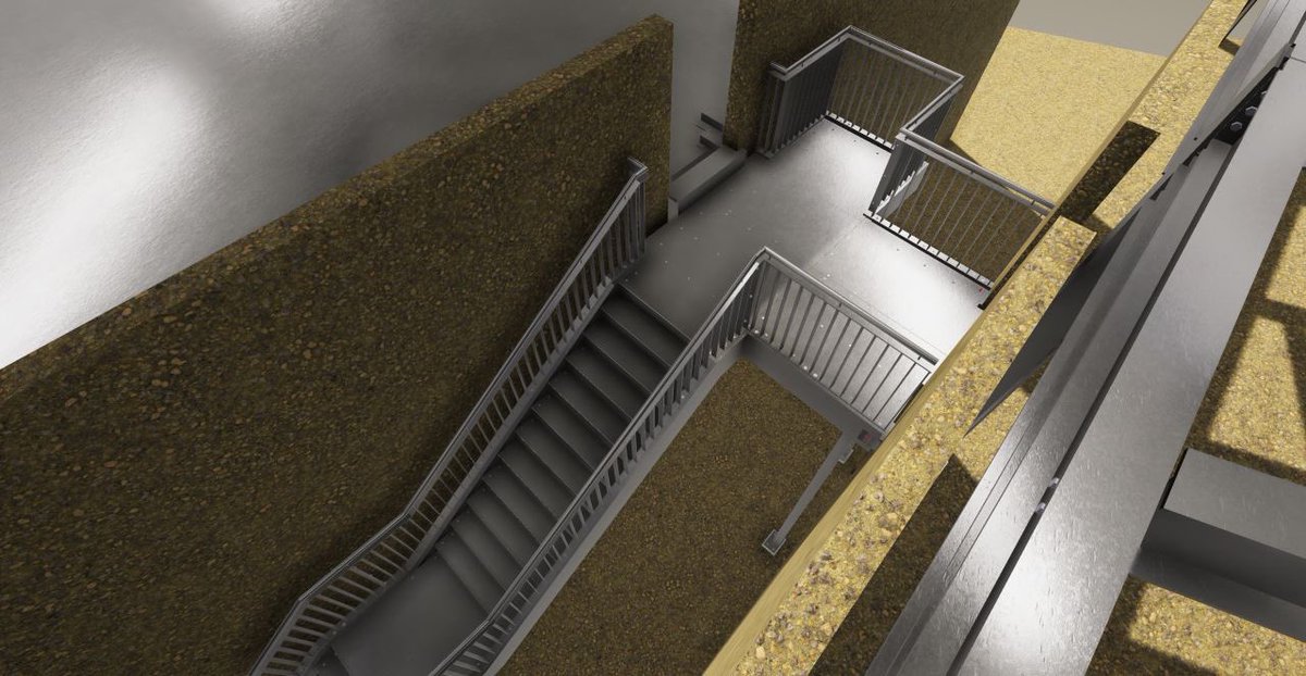 TitanSteelPrjct's tweet photo. Strand East Building 1.7 with internal and external staircases https://t.co/PkmSemsYmw