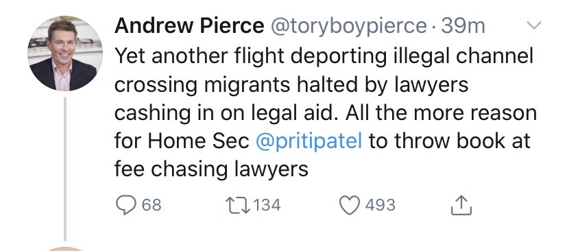 Andrew tells lies about legal aid.Andrew tells lies about immigration.Andrew tells lies about lawyers.Andrew incites hatred towards lawyers.Andrew is verging close to inciting violence towards lawyers.Andrew needs to be careful. #FakeLaw