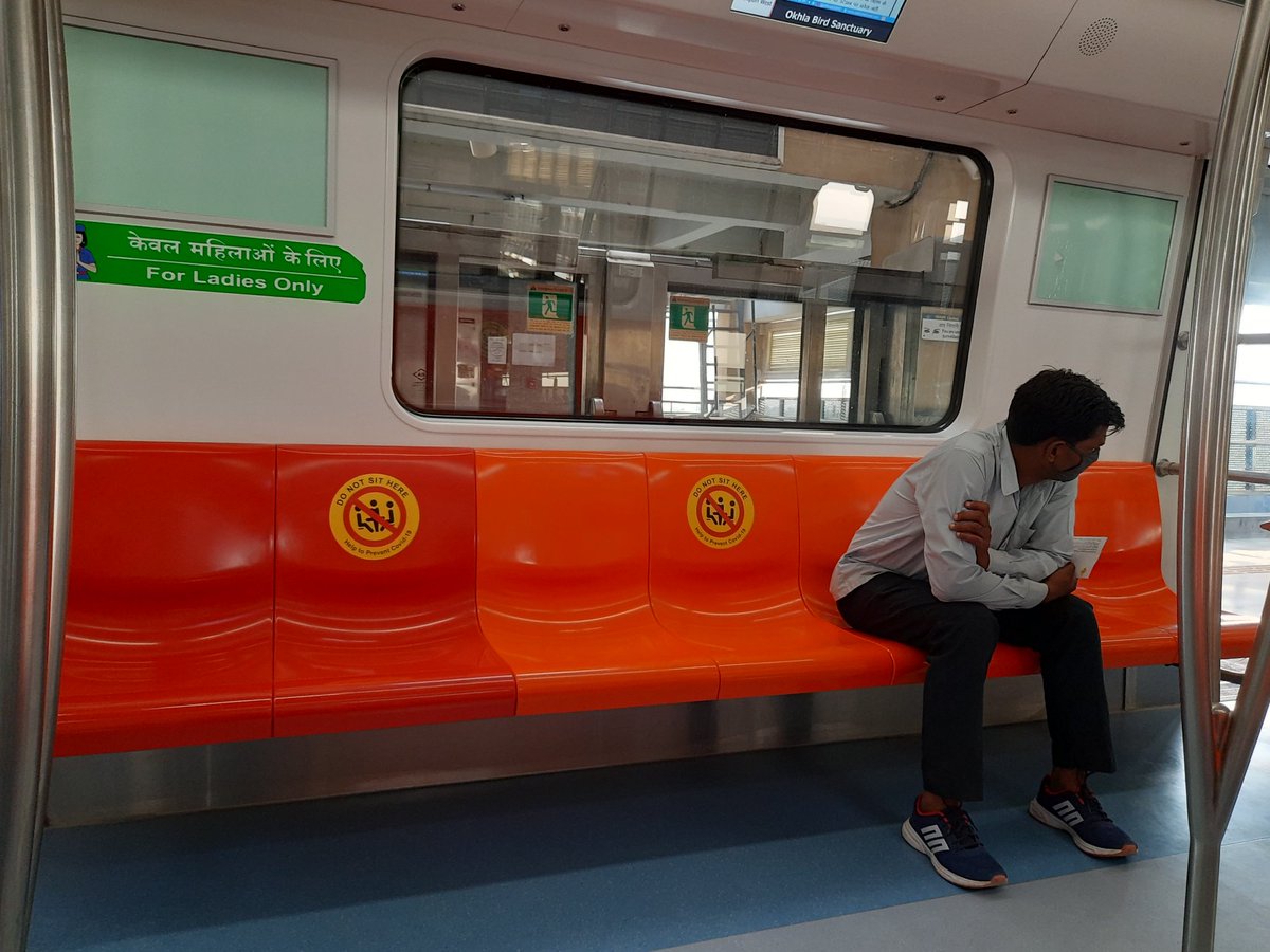 Brajesh Sharma (7XWT) (@arpbks) on Twitter photo Good hard work done by <a href="/OfficialDMRC/">Delhi Metro Rail Corporation</a> proper sensitization, social distancing, cashless transaction, marking for standing, seat separation,प्रशंसनीय कार्य सभी का धन्यवाद। <a href="/noidametrorail/">NMRC</a> <a href="/ShormiWrites/">Sharmila Bhowmick</a> <a href="/lalclicks/">lal singh</a> <a href="/shalabhTOI/">Shalabh</a> <a href="/TOINoida/">TOI Noida</a> <a href="/pankajrohilla14/">Pankaj Rohilla ( जनसत्ता)</a> <a href="/GirirajBahediya/">Giriraj Bahediya (7XWT)</a> Good hard work done by <a href="/OfficialDMRC/">Delhi Metro Rail Corporation</a> proper sensitization, social distancing, cashless transaction, marking for standing, seat separation,प्रशंसनीय कार्य सभी का धन्यवाद। <a href="/noidametrorail/">NMRC</a> <a href="/ShormiWrites/">Sharmila Bhowmick</a> <a href="/lalclicks/">lal singh</a> <a href="/shalabhTOI/">Shalabh</a> <a href="/TOINoida/">TOI Noida</a> <a href="/pankajrohilla14/">Pankaj Rohilla ( जनसत्ता)</a> <a href="/GirirajBahediya/">Giriraj Bahediya (7XWT)</a>