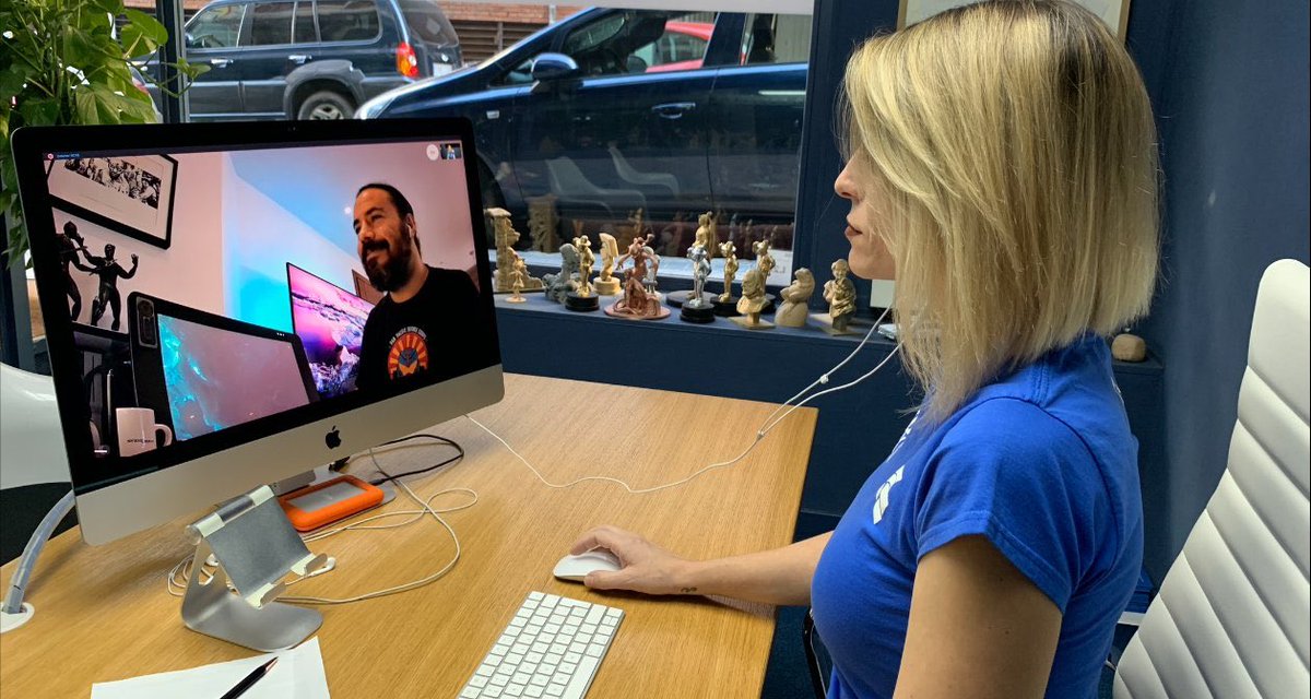 TheFrisbeeman's tweet photo. Today a pleasure to be at @lightboxacademy talking about facial modelling and #facs.... I hope that was a good introduction to how approach faces and creatures on film and game industry #vfx #facialmodeling #goforit #eternals #godzillavskong #mibinternational #blackwidow #freeguy https://t.co/8qZzsaS8h8