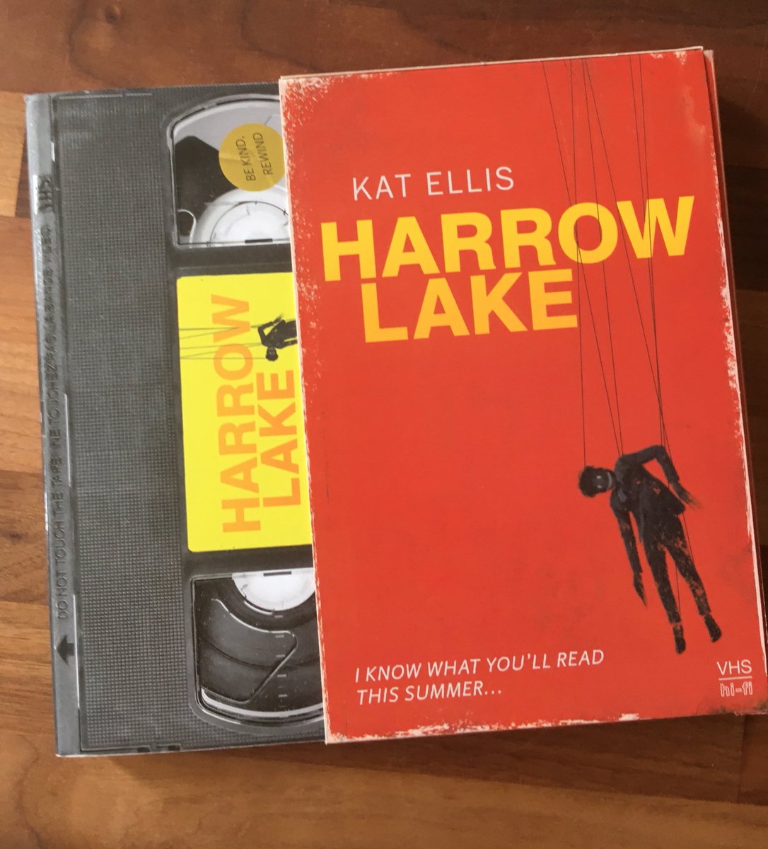 Day 10 of  #31DaysOfFemaleHorror is  @el_kat’s Harrow Lake, a super-fun, super-creepy mix of Scream and The Babadook, in what is perhaps the best-designed proof I’ve ever seen (it’s a book, not a real VHS)