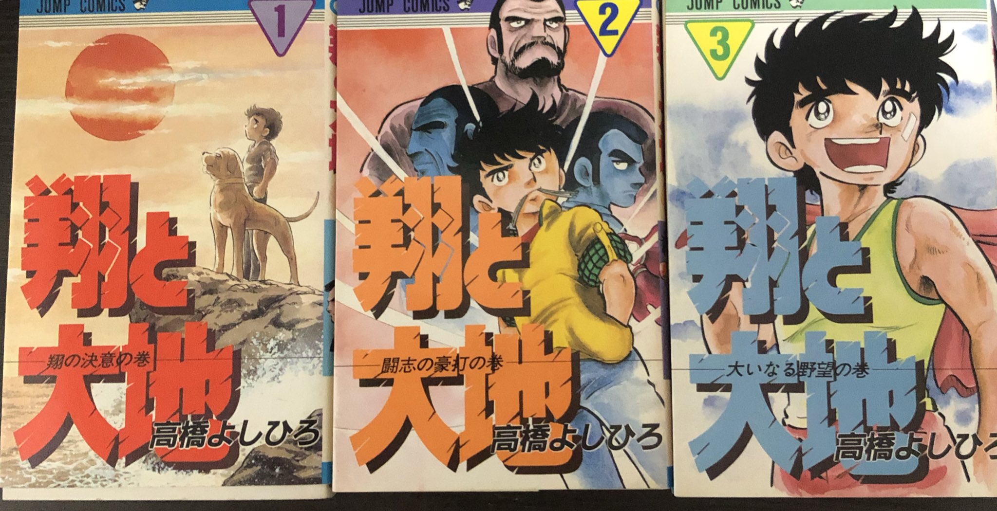 津尾 尋華 ジャンプ打ち切り漫画紹介157 翔と大地 全3巻 高橋よしひろ 19年 少年ボクシング漫画なのに 一巻はほぼ闘犬の話 犬好きすぎぃー 翔のボクシングを通しての成長と大地の闘犬としての活躍を並行して描きたかったのでしょう いや 本気を