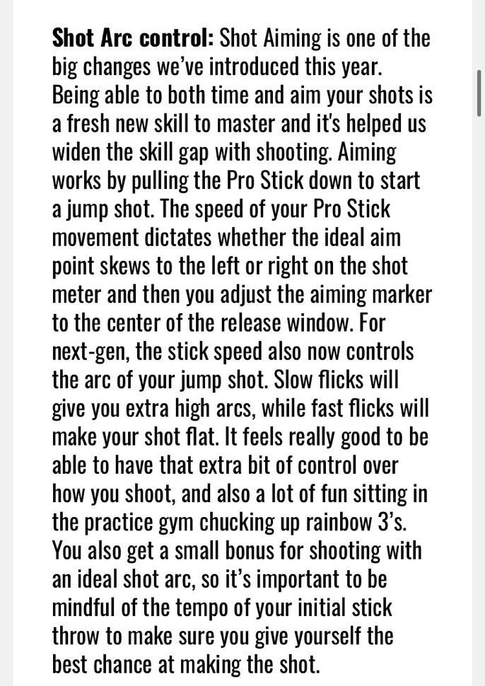 2KCommandments's tweet image. You can control your shot arc in #NBA2K21 

#LawsOf2K #2KCommandments #2K21