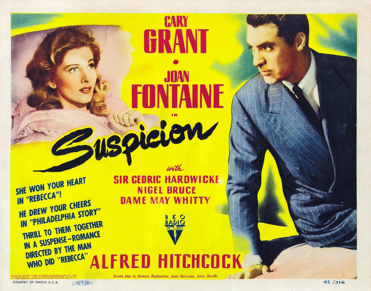 #6 Suspicion (1941)Saboteur (1942)Shadow of a Doubt (1943)Lifeboat (1944)