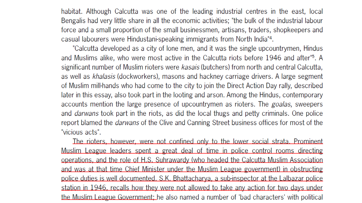 36/n Muslim League ensured obstacles to Police and they sat in Control Room.Source: "A City Feeding on Itself: Testimonies and Histories of 'Direct Action' Day" by Debjani Sengupta