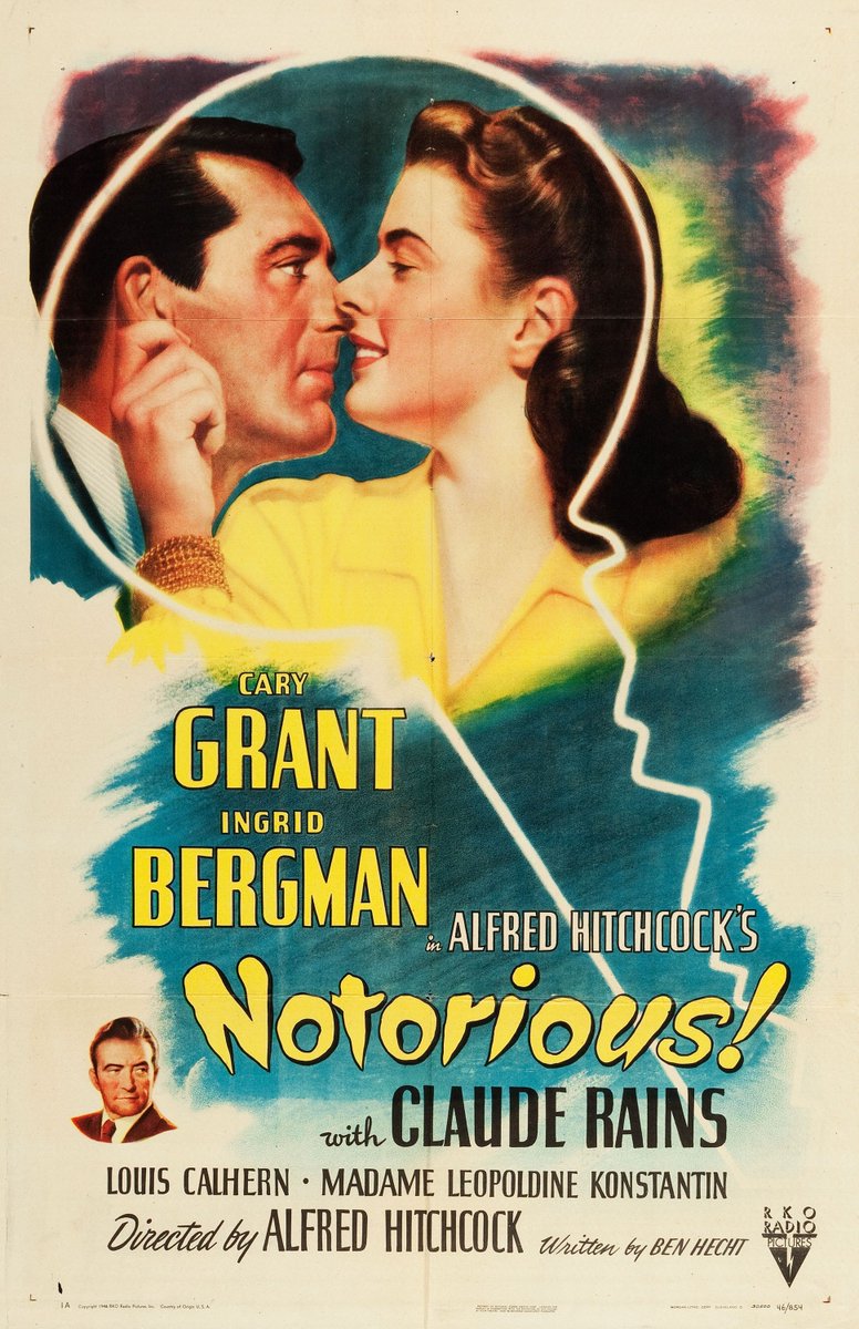 #7 Spellbound (1945)Notorious (1946)The Paradine Case (1947)Rope (1948)