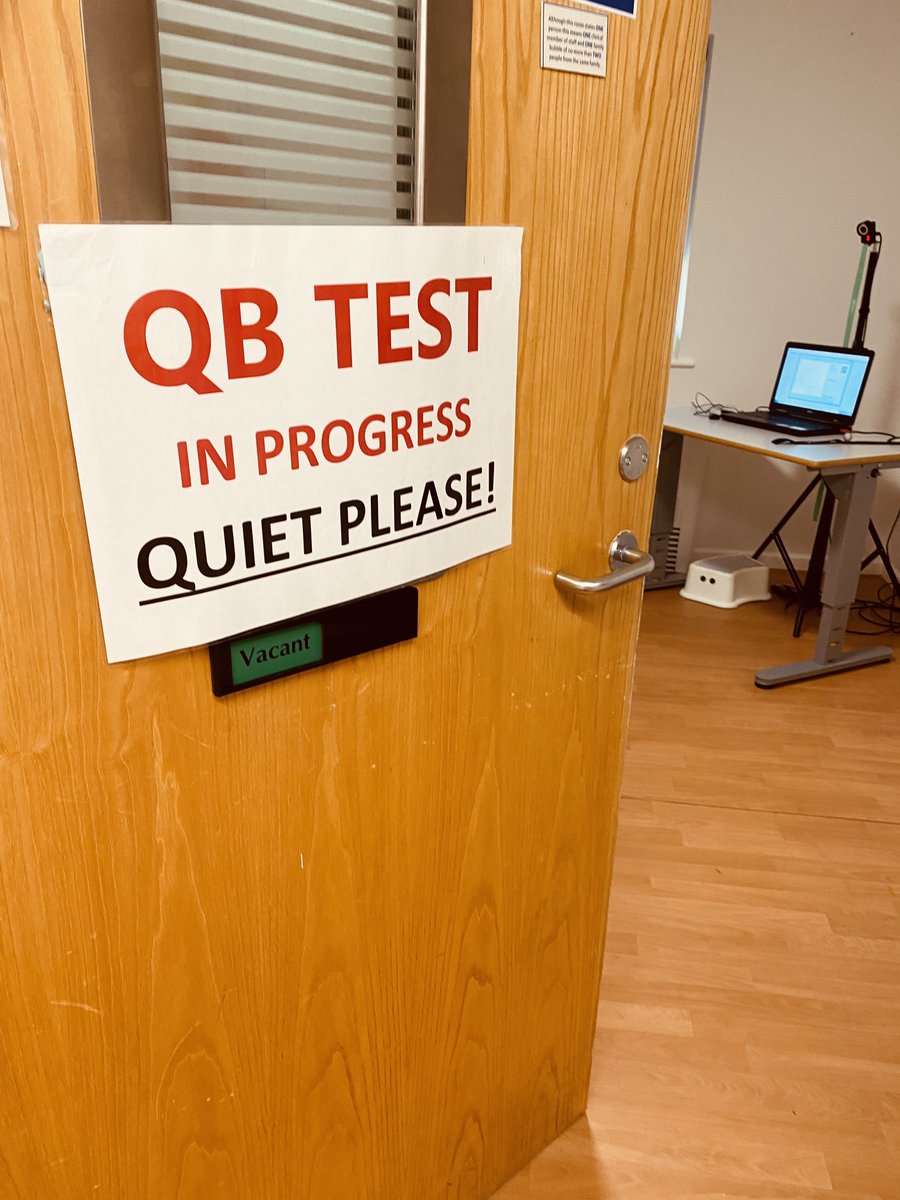 "Did a QB test for a patient to test for ADHD, it tests hyperactivity, lack of attention and impulsivity. It's very long but useful test."