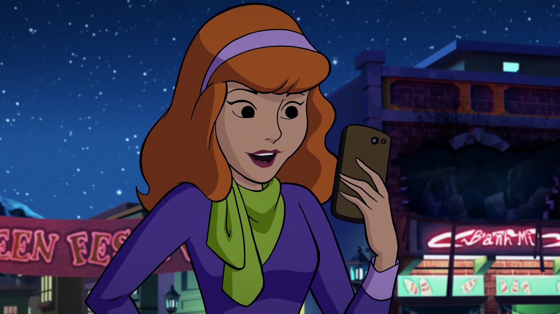 “Screenshots of Daphne Blake from Happy Halloween, Scooby-Doo! 