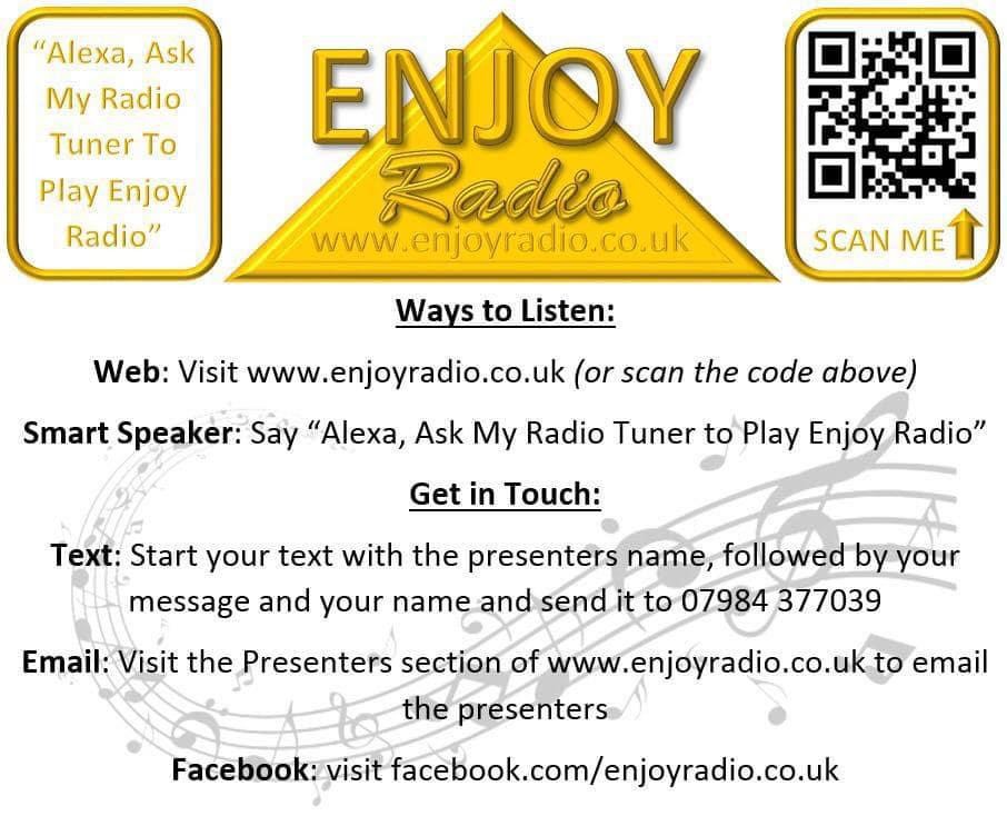 ScottMartinPro1's tweet photo. LESLEY ATHERTON'S WORDS AND MUSIC SHOW IS NOW ON ENJOY RADIO (12-1 Weds lunch &amp; 9-10 Fri night). 
Sharing written words, featuring writers &amp; playing tunes with great lyrics/stories.
https://t.co/k2cxg7sy32
Enjoy Technology, Inc.
#internetradioshow https://t.co/UciUsWOdhc
