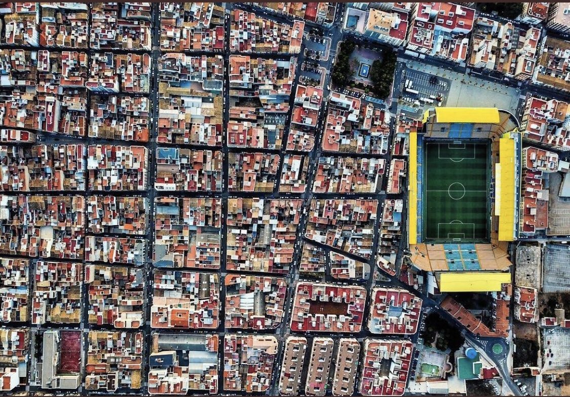 ARTSPORTagency's tweet photo. Sobrevolando el Estadio de la Cerámica. #ElMadrigal https://t.co/dOZsRe8lKY