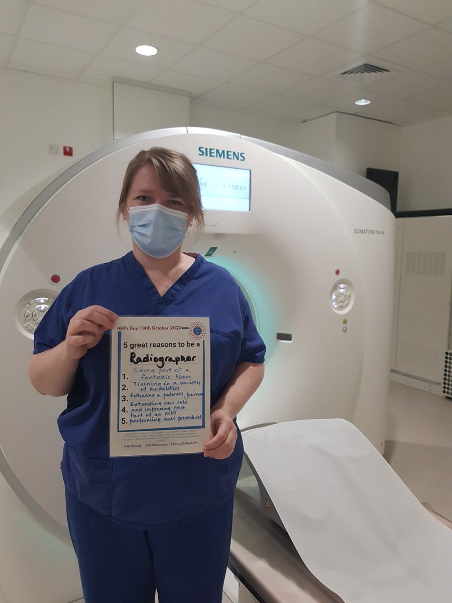 4️⃣ Days to go! 5 great reasons to be a Radiographer from Catherine!  <a href="/RoyalPapworth/">Royal Papworth Hospital NHS FT 💙</a> #AHPsDay2020 #Radiographer ☢🧐📸🦴 #AlliedHeroProfessionals <a href="/CambsPboroAHPs/">CambsPboroAHPs</a> <a href="/WeAHPs/">WeAHPs 💙</a> <a href="/SuzanneRastrick/">Suzanne Rastrick</a>