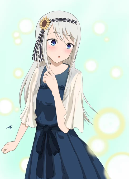 リクエストより圭ちゃんドレスコーデ!
#かぐや様は告らせたい  #かぐや様 
#白銀圭  #イラスト 