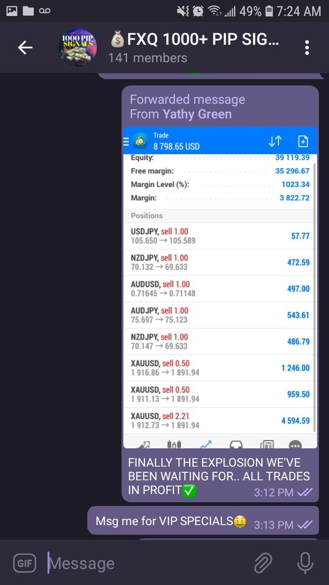 Fearlessforex's tweet photo. Some of last week's results..
JOIN OUR FREE GROUP AND MAKE MONEY TOO!โฌ๏ธ
https://t.co/8ilwHAh5xs
#fx #fxqueens #moneytwitter #makemoney #makemoneyonline #forex #trade #forextraders #forexsignals #trading #daytrader #INTRADAY #daytrading #money #free #joblisting #JobSearch https://t.co/RiOtqW6n9p
