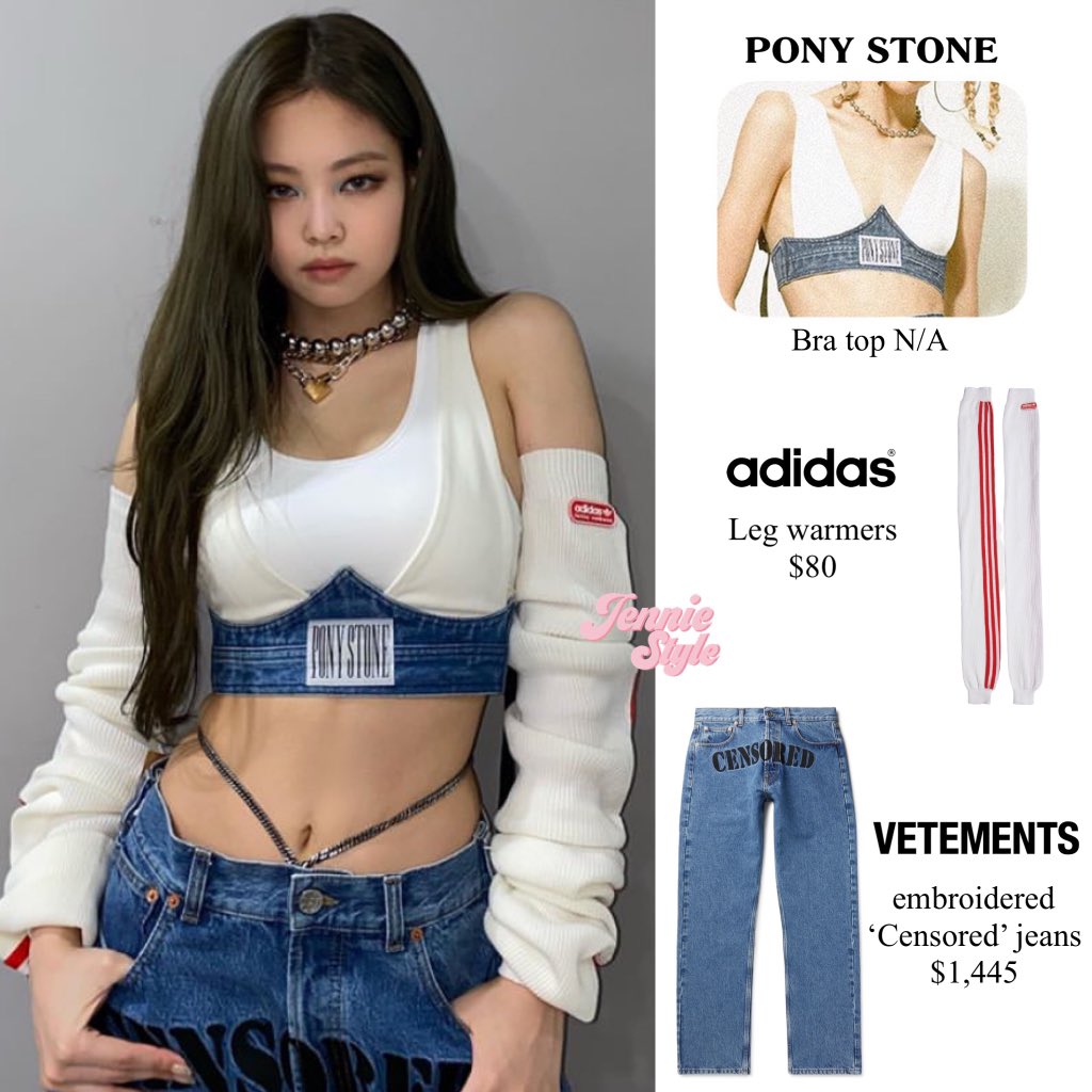 adidas crop top jennie