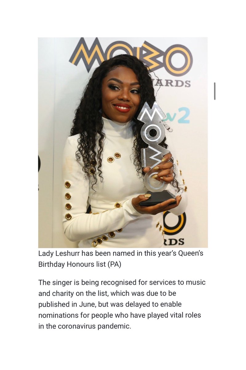 LadyLeshurr's tweet photo. I woke up to a BEM 😢 the Queen of England finally recognised the Queen of Speeches 😢😢❤️ I’m off to celebrate this is a HUGE win I’m just a lil black woman from Birmingham 😩 https://t.co/B5QgK16zO8