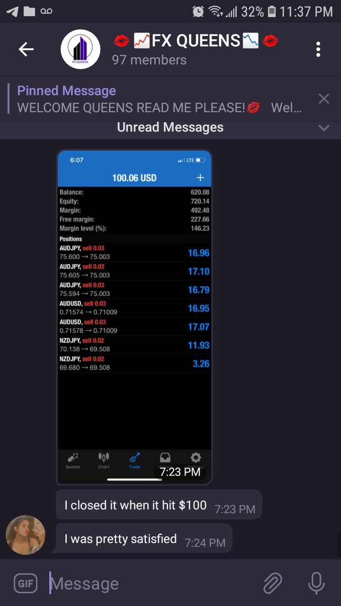 Fearlessforex's tweet photo. Some of last week's results..
JOIN OUR FREE GROUP AND MAKE MONEY TOO!โฌ๏ธ
https://t.co/8ilwHAh5xs
#fx #fxqueens #moneytwitter #makemoney #makemoneyonline #forex #trade #forextraders #forexsignals #trading #daytrader #INTRADAY #daytrading #money #free #joblisting #JobSearch https://t.co/RiOtqW6n9p