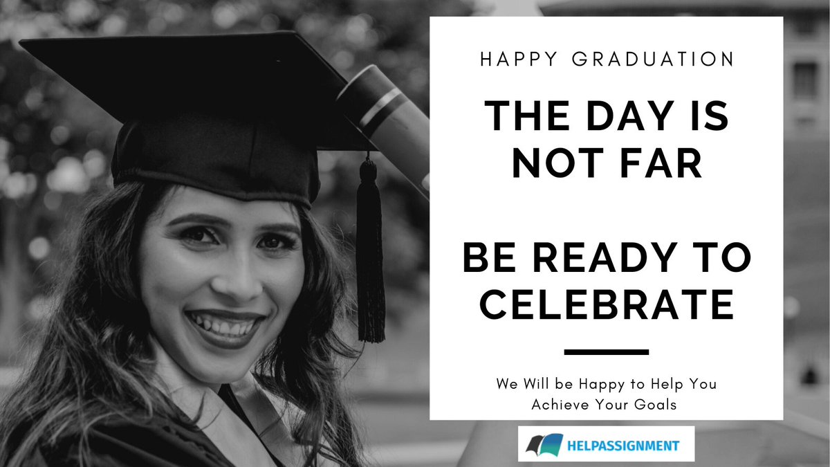 HelpAssignment6's tweet image. Happy Graduation
We will be Happy to Help You Achieve Your Goals 
There are more than 15 million graduates in the UK and the number is rapidly increasing. If you want to stand out of the crowd, get help with your assignments from our experts.
#assignments