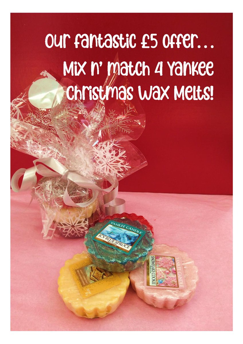Our fantastic £5 FEST OFFER STARTS TODAY!! Get 4 <a href="/YankeeCandle_UK/">YankeeCandle</a> Xmas Wax Melts for just £5 - what an offer! #weekendvibes <a href="/PenarthCouncil/">Penarth Town Council</a> <a href="/PenarthView/">Penarth View</a> #penarth #buylocal #shoplocal