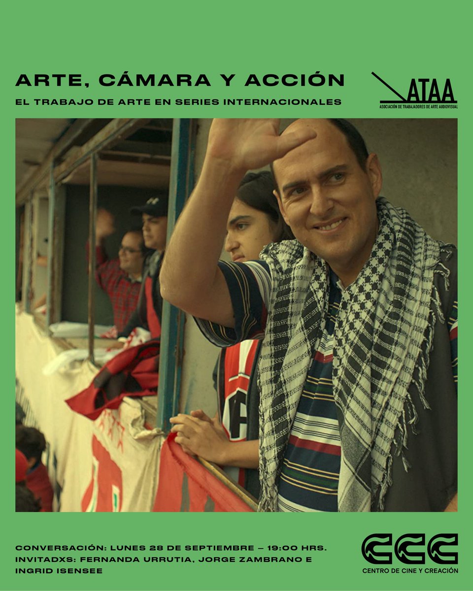 AtaaChile's tweet photo. Hoy Lunes 28 de septiembre
19:00 horas
Instagram Live @cineccc y @ataachile ARTE, CÁMARA Y ACCIÓN

Fernanda Urrutia, Diseñadora Gráfica.

Jorge Zambrano, Director de arte.

Conduce
Ingrid Isensee @iisensee , Actriz. https://t.co/CqRKZiUik9