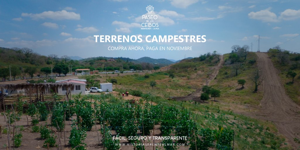 Inmoresortssa's tweet photo. ‼️Terrenos Campestres.
Terrenos desde 2.000 a 10.000 m2.
Provincia de Manabí "La Pila - Montecristi".
Copra ahora, paga en Noviembre.
#Ecuador #Manabi #inmoresorts #inmobiliaria #playa #inversiones #Economia #Sept28 #Tendencias https://t.co/7eopcYFUXQ