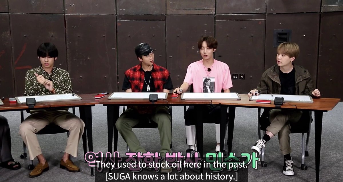 [SUGA knows a lot about history]