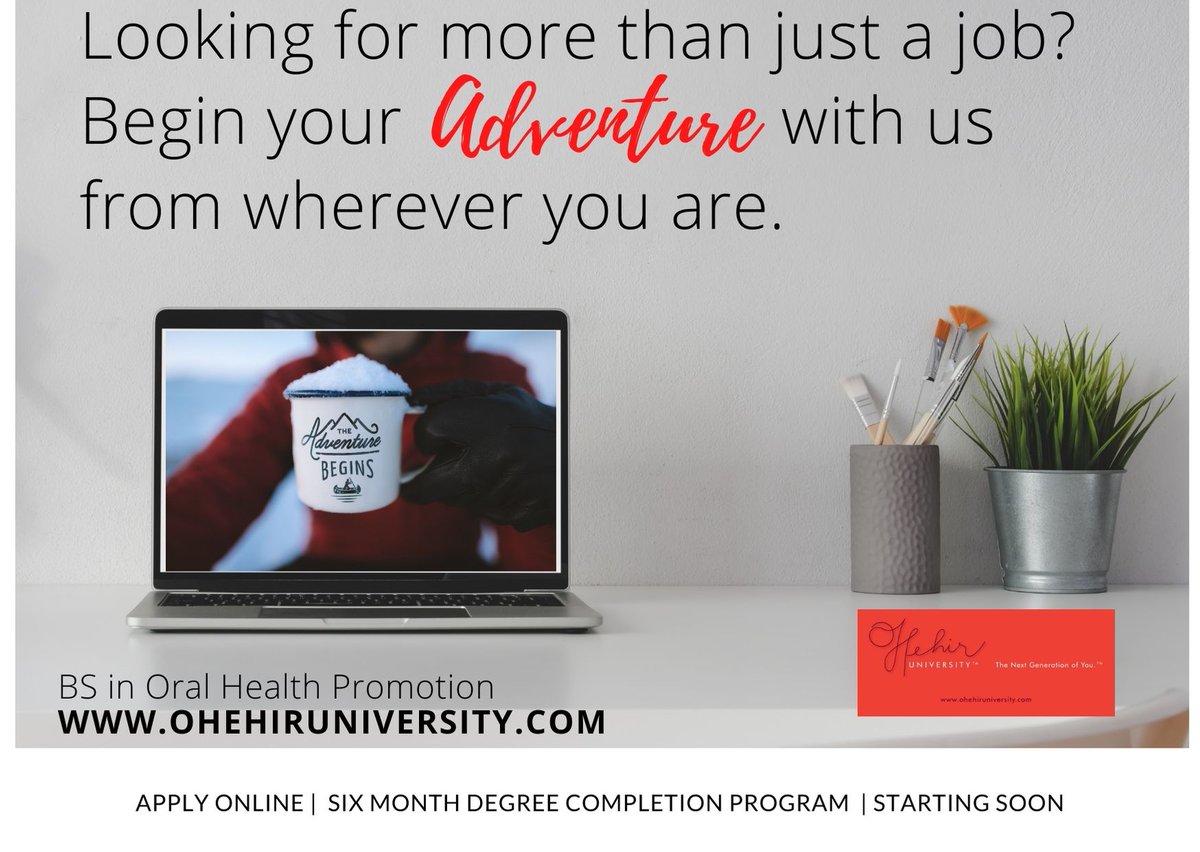 Class 9A-20 has a couple of spots left! Begin your adventure by applying today at ohehiruniversity.com. #dentalhygiene #dentaljobs #oralhygiene #adventureawaits