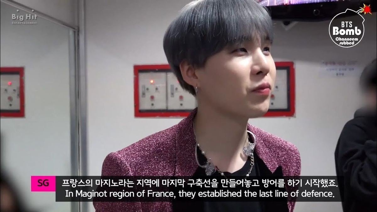 yoongi is a history buff.