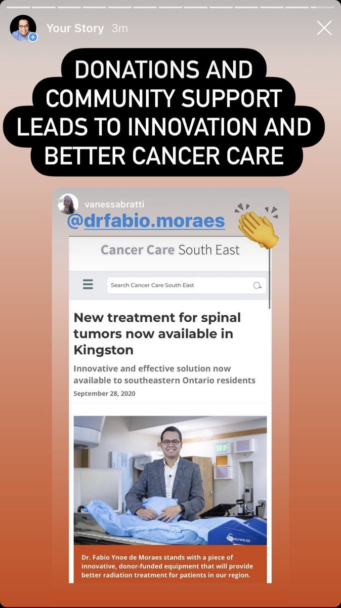 New treatment for spinal tumors now available in Kingston https://t.co/TYG5B6oQXZ #Cancer #spine #radiation #fundraising #Donations https://t.co/dCwZxgcKTz