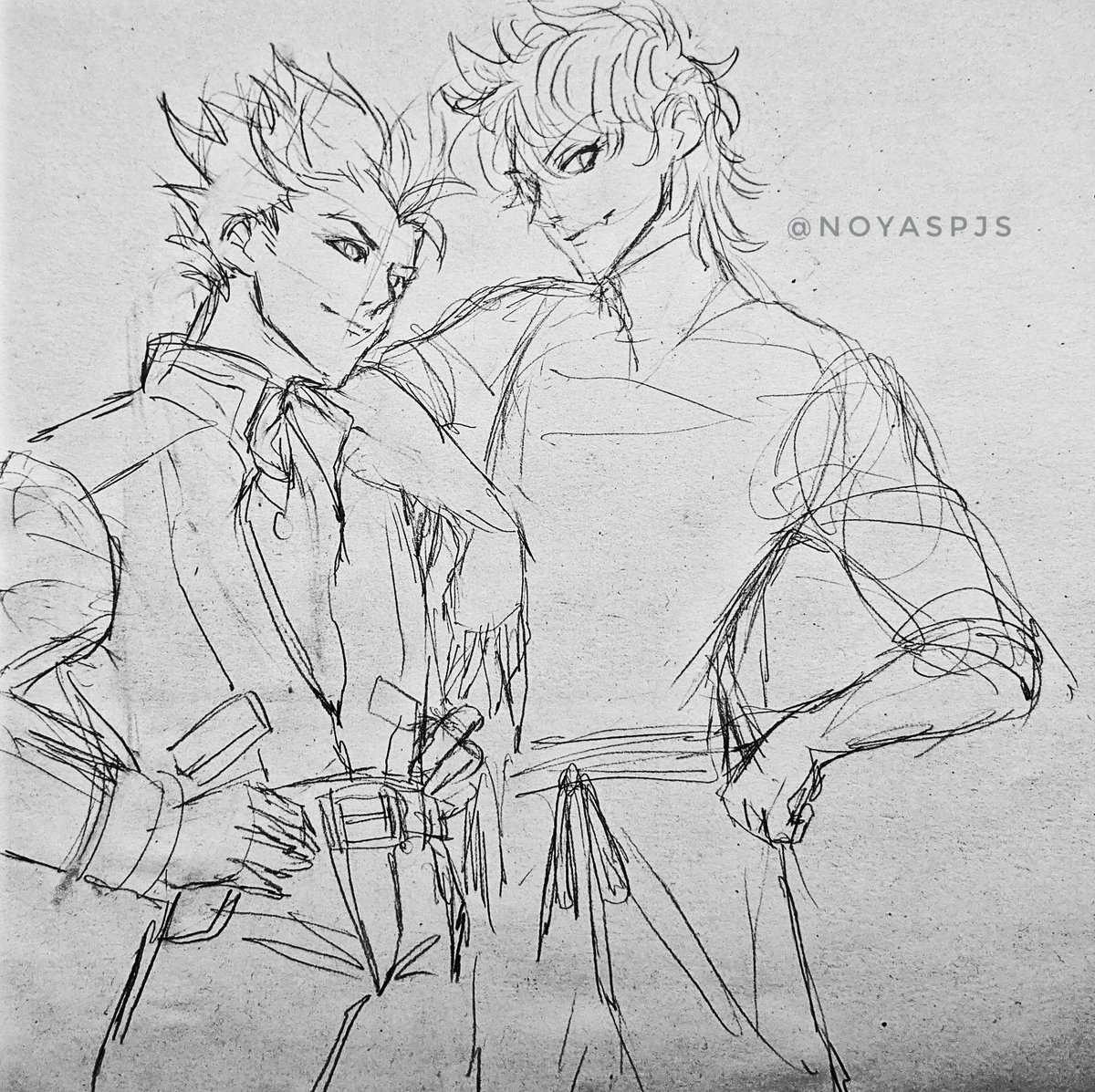 I think grown killua would have a mullet ✨ and my headcanon is that grown gon looks more like leorio than g*ng ? #hxh 