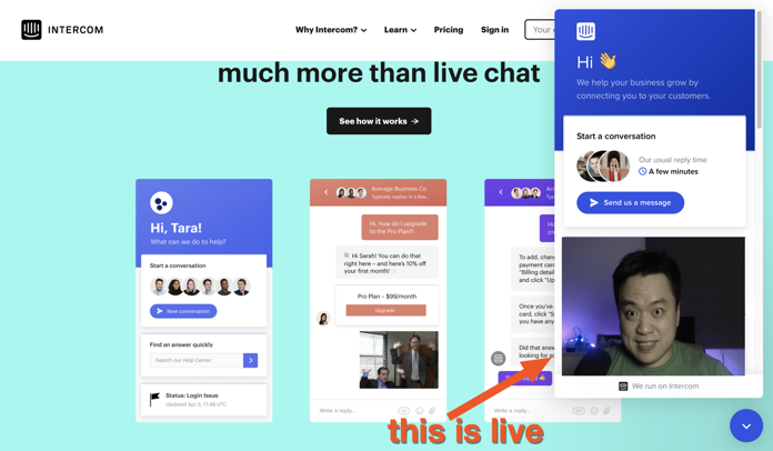 Free video chat widget for web site