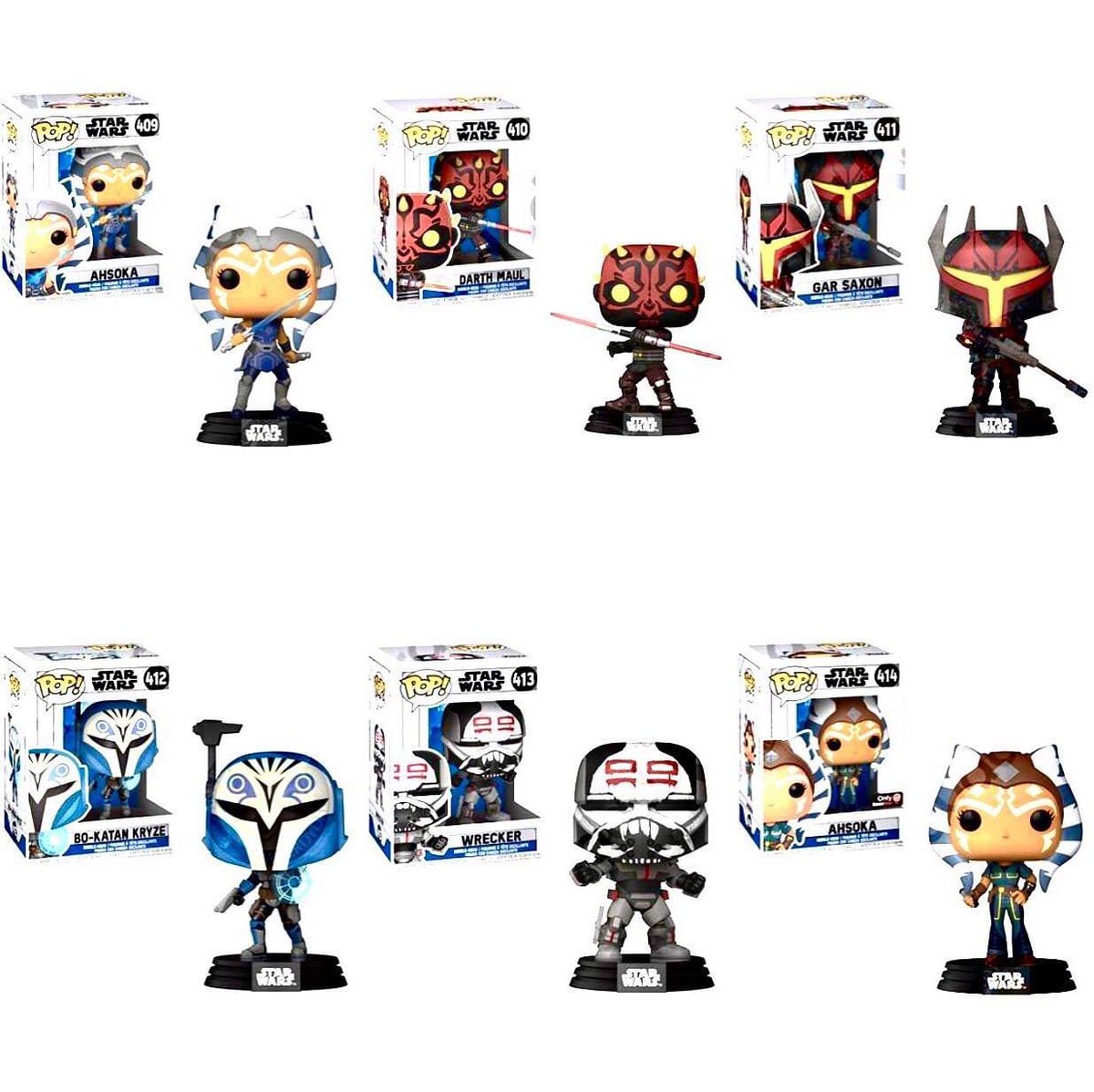 Yakface Com New Clone Wars Pops Coming Soon Funko Theclonewars Darthmaul Mandalorian Ahsokatano Bokatan