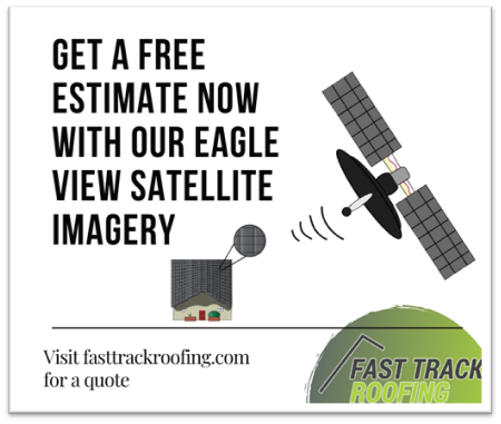 fasttrackroof's tweet photo. Need a new roof? Don't wait around for someone to check out your situation. Get a free estimate now with our #EagleViewSatellite imagery! https://t.co/FlOrRdZ2kS https://t.co/J3QkO98Vz1