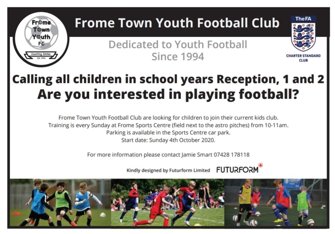 Our Kids Club is back! If your son or daughter is in Reception, Year 1 or Year 2 and interested in having a go at football, look no further! #FootballFun #KidsFootball #Frome