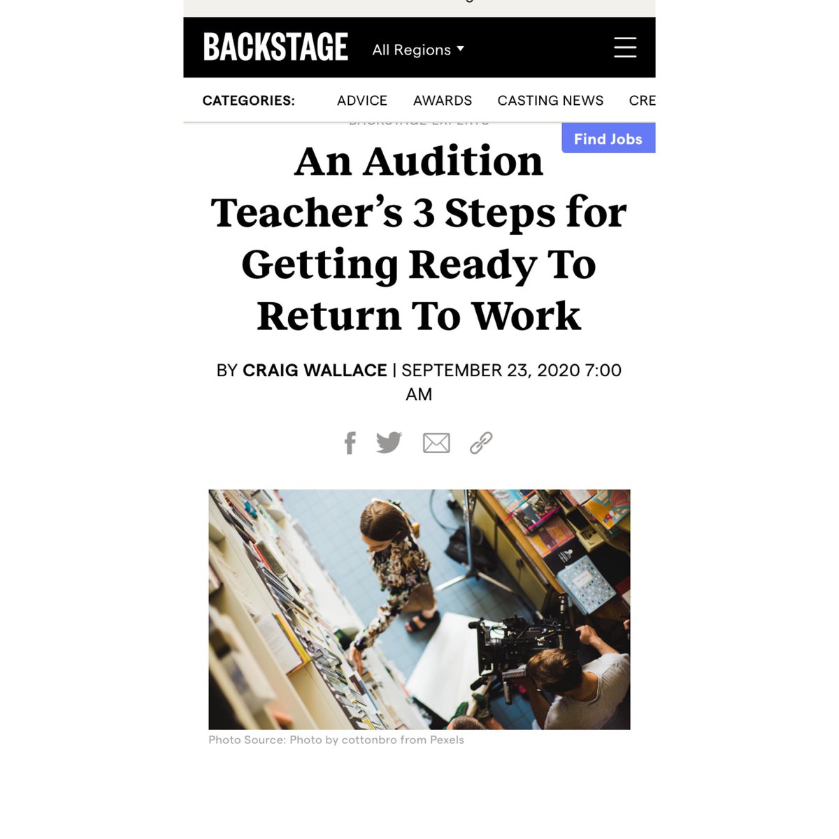 Compete2Beat's tweet photo. As we start going back to work, here’s a game plan written by an audition teacher but can apply to everyone!  https://t.co/OjckxEF1E4 @backstagecast #backtowork #work #mondaywork #wearebacktowork #working https://t.co/68gTc4oYgc