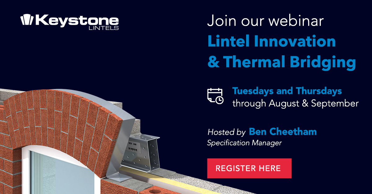 KeystoneLintels's tweet photo. If you're an #architect always looking to push the boundaries of #brickwork design while achieving excellent #PsiValues through innovative #specifications, our #CPD is just the thing for you! Learn how to take a fabric first approach with #steel #lintels: https://t.co/htvgQSFzLF https://t.co/zBU9dm2oUV