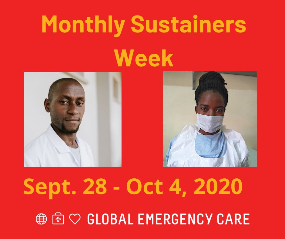 globalemergcare's tweet photo. Happy Monthly Sustainers Week! Everyday this week, we want to sign up 10 people to be new #MonthlySustainers to provide a steady, reliable income stream &amp; make a HUGE DIFFERENCE. 

Can you be one of the first to take the plunge today? https://t.co/07WqqMLRn4

#emergencycare #give https://t.co/E3XZoRQrBK